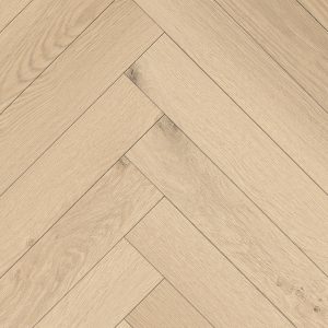 Annalee Oak Herringbone Aqua - Canadia